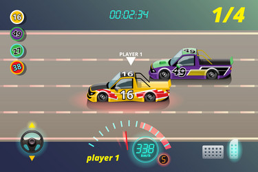 in game competition continue player used high vector image