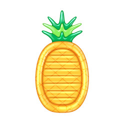 pineapple shaped inflatable pool float on white vector image