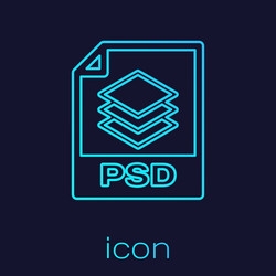 turquoise psd file document icon download vector