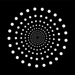 abstract dotted shape design element vector image