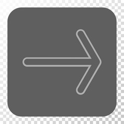 arrow right rounded square button vector image