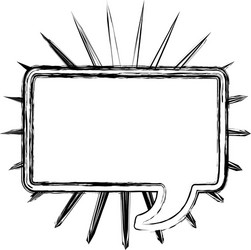 blurred silhouette rectangle shape dialog box vector image
