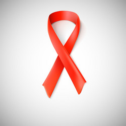 red ribbon loop vector image