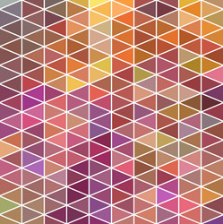 retro pattern of geometric shapes colorful mosaic vector image