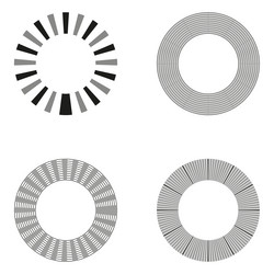 circle element design repetitive ring pattern vector image