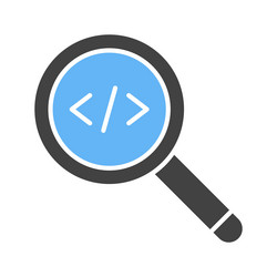search from code icon image vector image