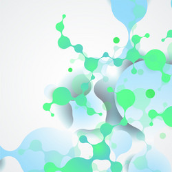 abstract network design with molecular structure vector image