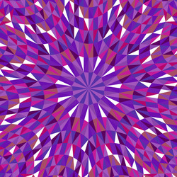 colorful hypnotic dynamic circular tile mosaic vector