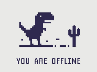 Dinosaur Game no Internet Vector Images (over 100)