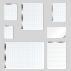 realistic blank pages notebook Vector Image