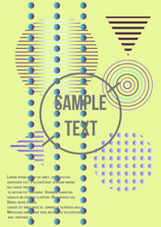 minimum geometric coverage vector image