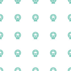 table lamp icon pattern seamless white background vector image