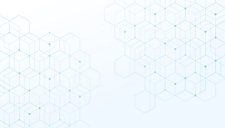 abstract lines and dots connect white background vector image