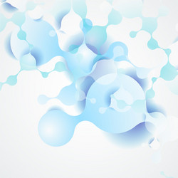 abstract network design with molecular structure vector image