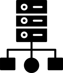 cluster computing icon design vector image
