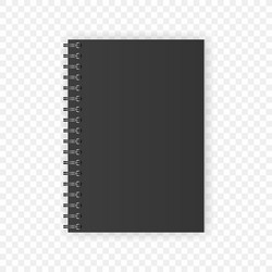 Realistic notebook set vector