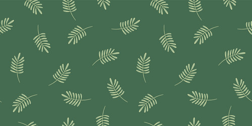abstract seamless pattern with leaves and grass vector image