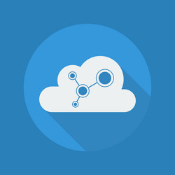 Cloud Computing Icon - Network vector image