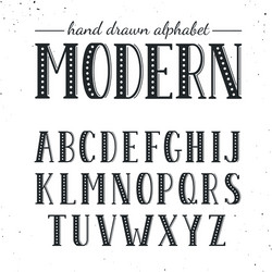 modern font vector