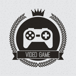control video game isolated icon vector image