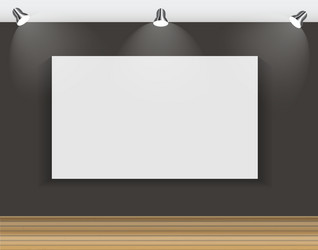 frame on wall for your text and images vector image