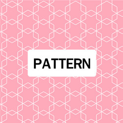 Overlap hexagon pattern pink background ima vector