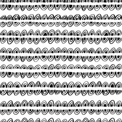 seamless geometric pattern with linear semicircles vector