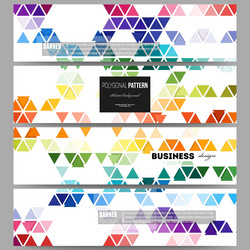 Hexagonal & Triangle Pattern Background vector image