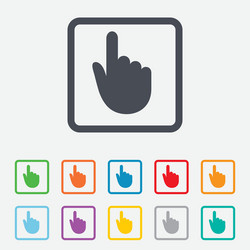 Hand cursor sign icon pointer symbol vector