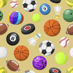 Seamless pattern of sport icons Royalty Free Vector Image
