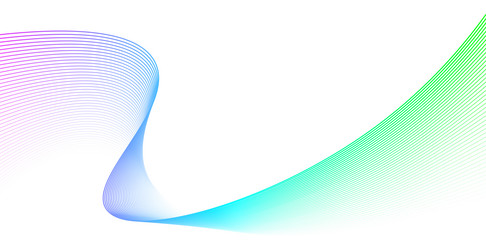 gradient wave pattern on white vector image