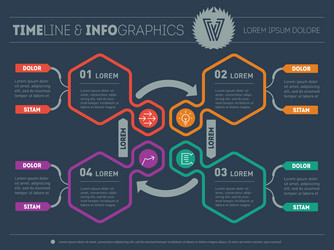 web template for circle diagram or presentation vector image