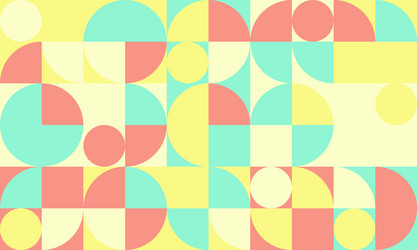 abstract geometric pattern with pastel circles vector image