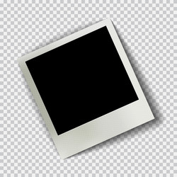 Realistic Empty Polaroid Photo Frame vector image