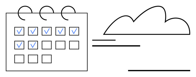 cloud storage integration streamlining task vector image