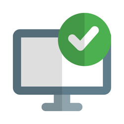 managing tasks and to-do lists on computer vector image