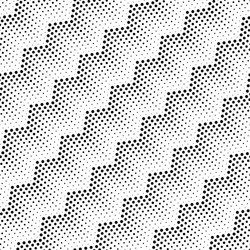 seamless pattern with zigzags from dots vector image