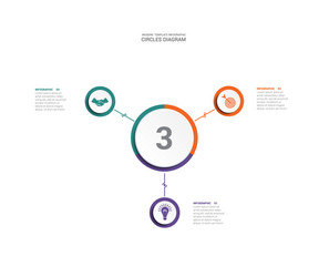 area chart diagram data elements for template vector