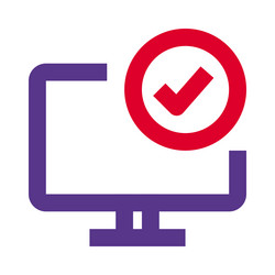managing tasks and to-do lists on computer vector image