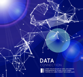 abstract network connection background vector image