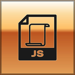 black js file document icon download button vector image