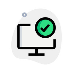 managing tasks and to-do lists on computer vector image