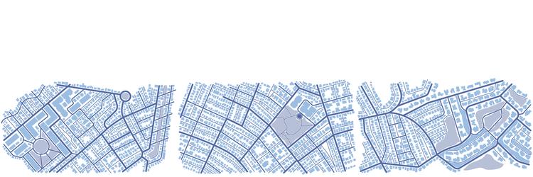 View from above the map buildings detailed Vector Image
