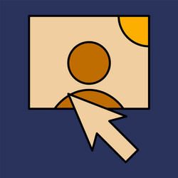 web design elements picture mouse arrow icon vector image