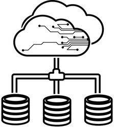 web hosting design vector image