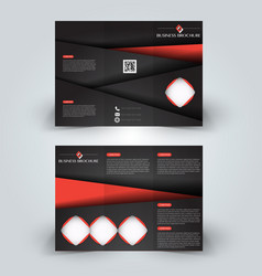 Dance academy tri-fold brochure design Royalty Free Vector