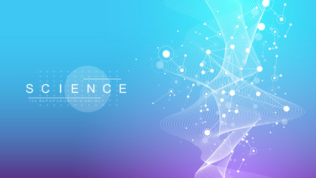 digits abstract background with connected lines vector image