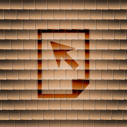 file document icon symbol flat modern web design vector image