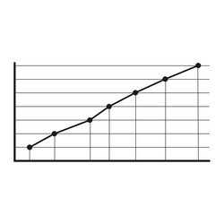 line graph icon business chart symbol trend data vector image