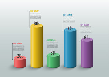 Statistical Charts and Graphs vector image